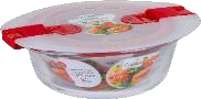 Circle Bowl with Lid Caramel Size 3
