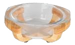 Bowl With Wooden Stand Sofia Size 3