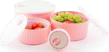 Bowl with Lid Hashourdar Set 4 Sizes